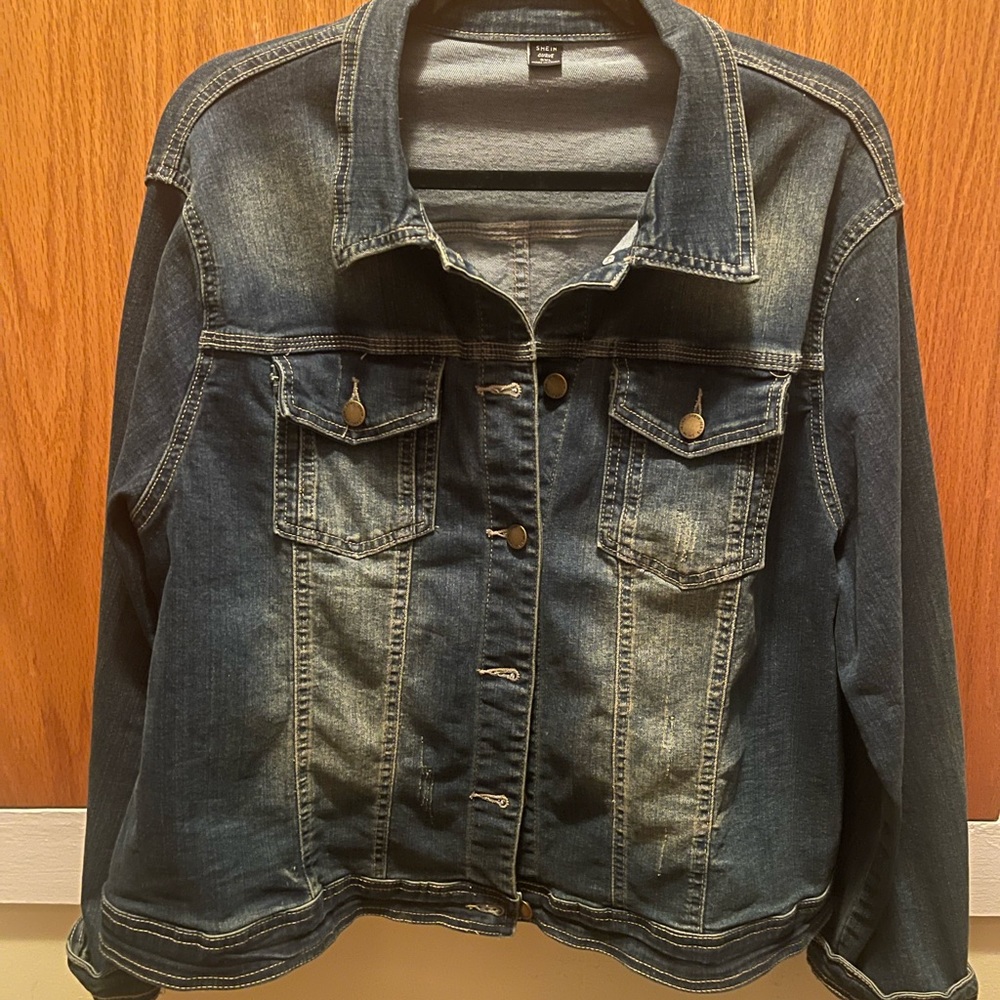 Shein Curve Denim Jacket 3XL